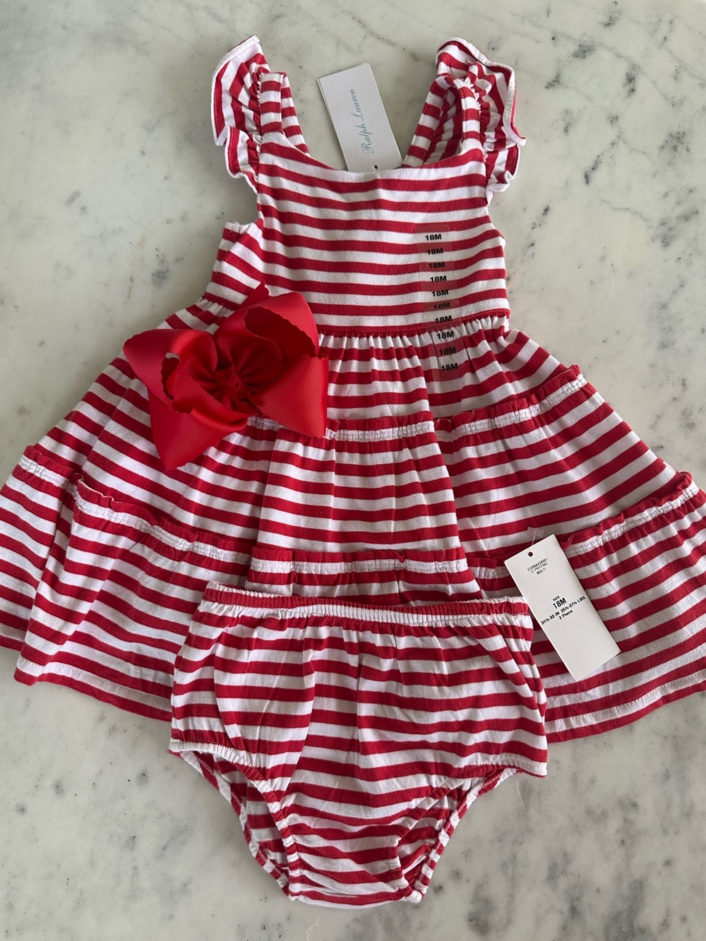 NWT Ralph Lauren Stripe Dress with Bloomers